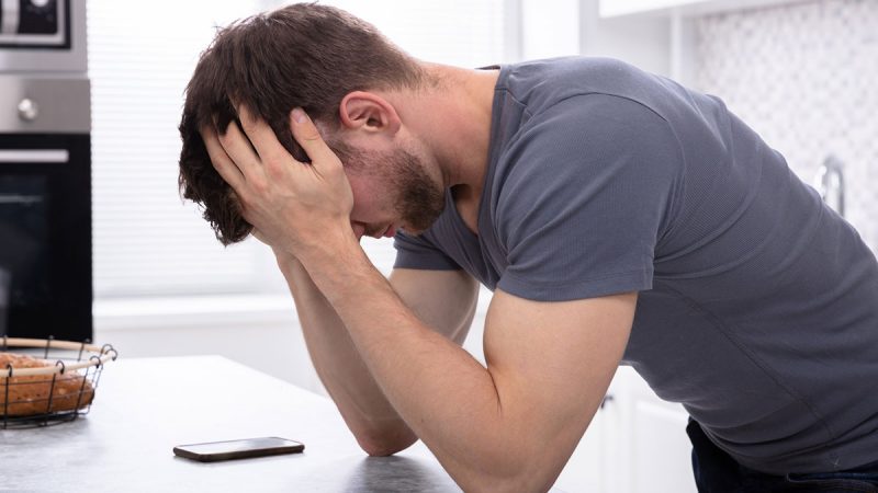 Frustrated man